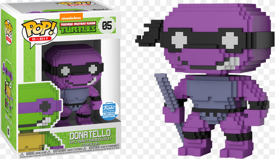 Teenage Mutant Ninja Turtles Funko Pop Tmnt 8 Bit, Robot, Toy, Qr Code Png Image