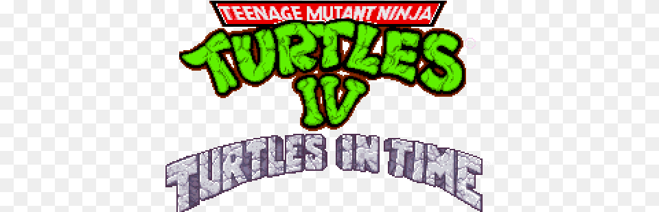 Teenage Mutant Ninja Turtles Iv Teenage Mutant Ninja Turtles Turtles In Time Logo, Text, Baby, Person Free Png Download