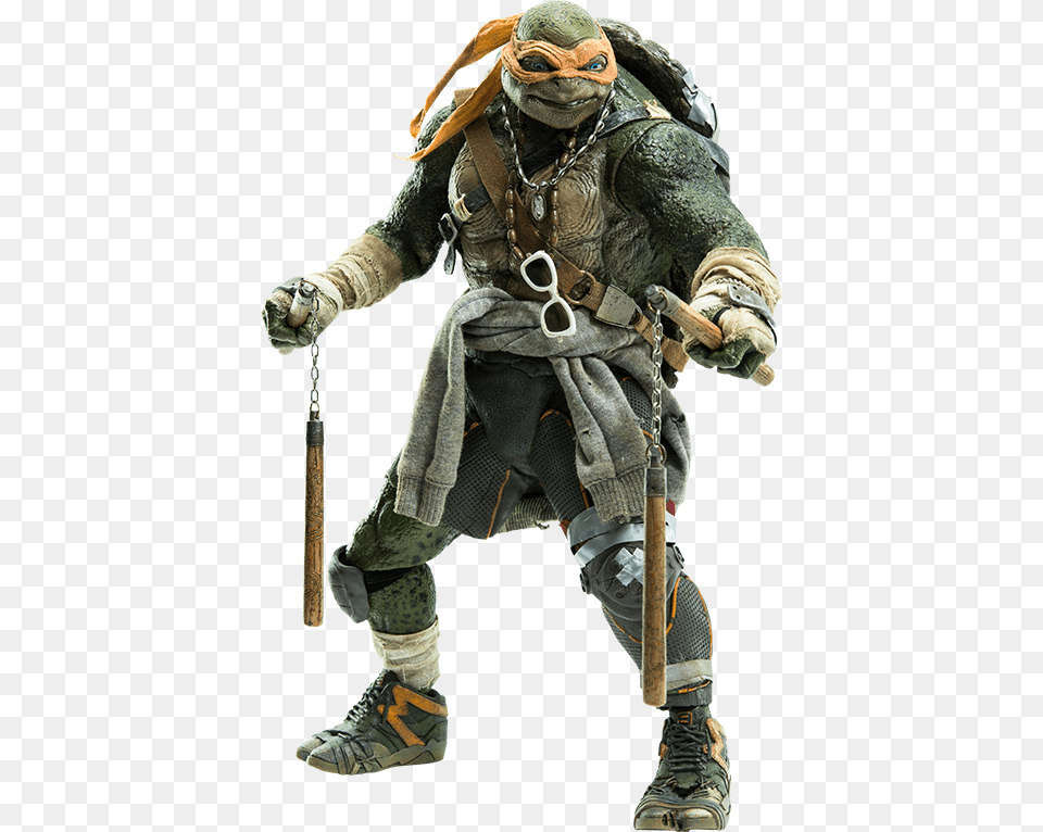 Teenage Mutant Ninja Turtles Movie Michelangelo, Adult, Male, Man, Person Png