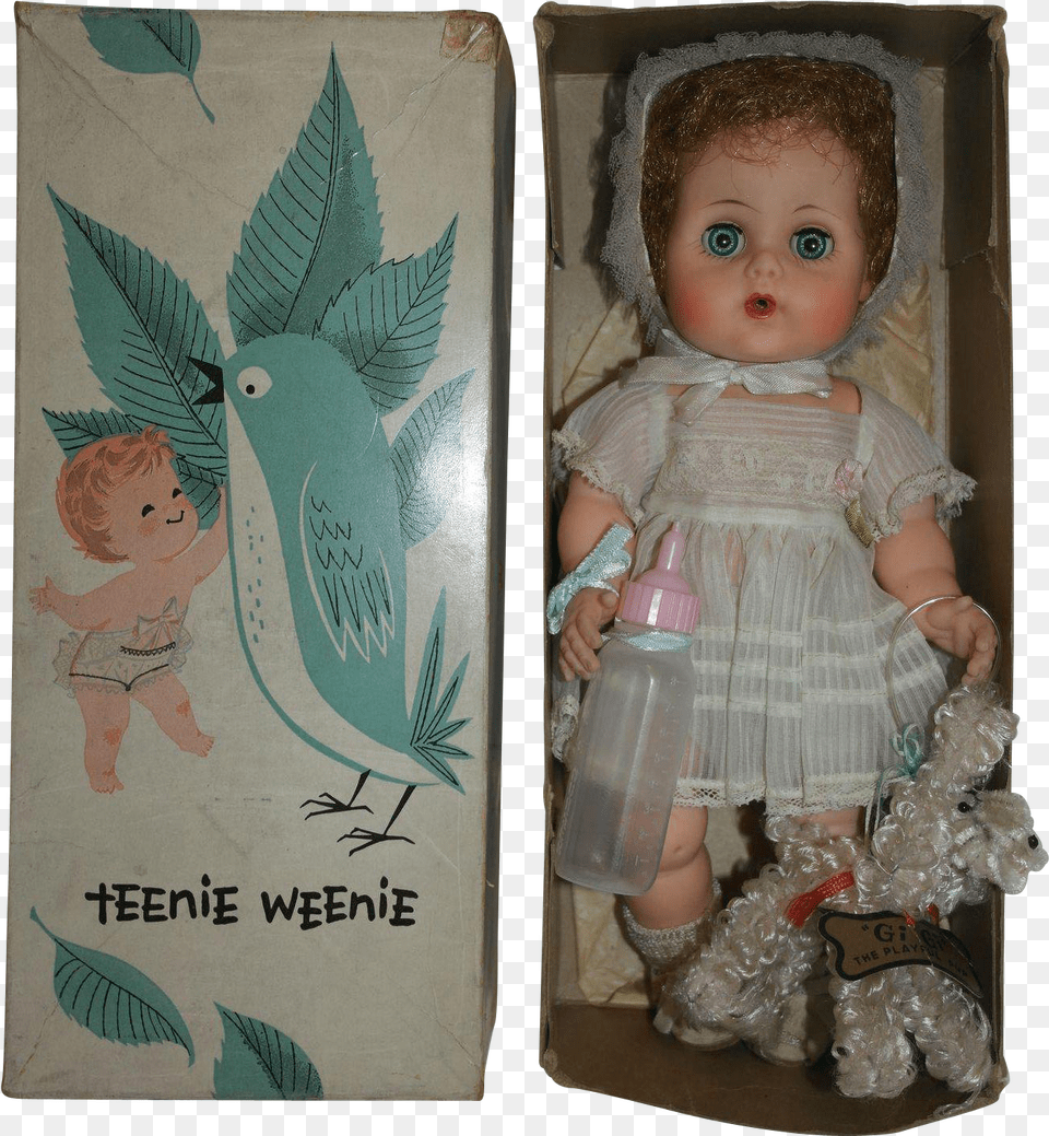 Teenie Weenie 1139 Toodles With Her Poodle Doll, Toy, Baby, Person, Face Png Image