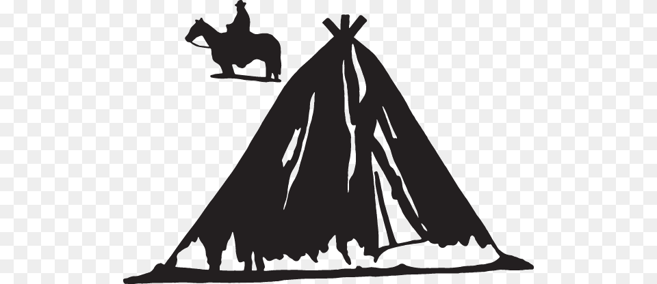 Teepee Decal, Fashion, Silhouette, Animal, Horse Free Transparent Png