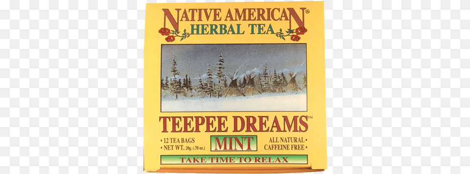Teepee Dreams Mint Herbal Tea, Advertisement, Book, Poster, Publication Free Png