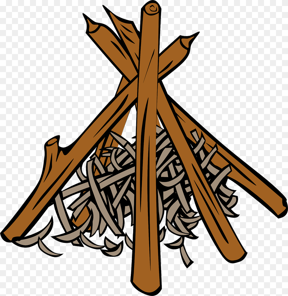 Teepee Fire, Wood, Flame, Bonfire Free Png Download