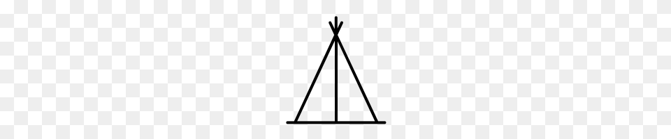 Teepee Icons Noun Project, Gray Free Transparent Png