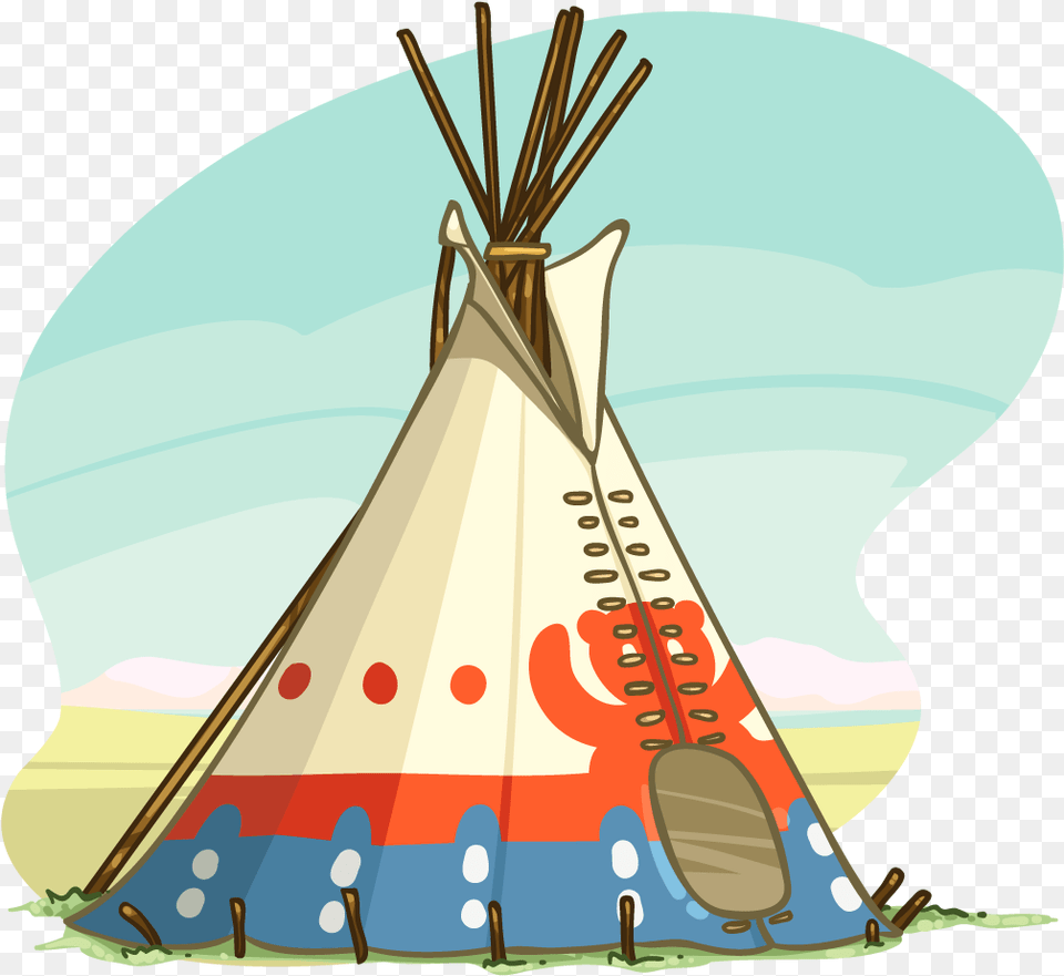 Teepee Native Americans Reservation Clip Art, Outdoors, Tent, Camping Free Png