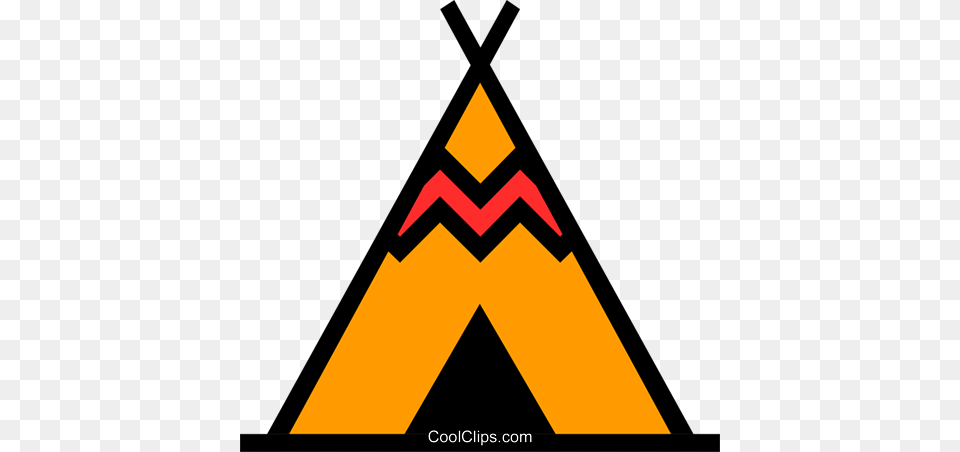 Teepee Royalty Free Vector Clip Art Illustration, Triangle, Cross, Symbol Png