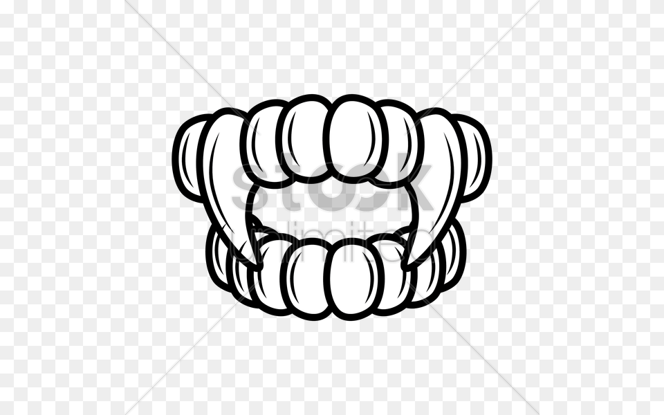 Teeth And Fangs Outline Vector Image, Body Part, Fist, Hand, Person Free Png Download