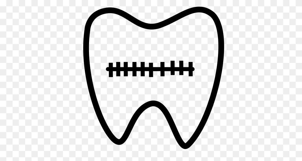 Teeth Brackets Correction Icon With And Vector Format, Gray Free Png Download
