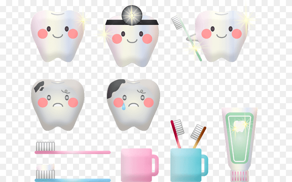 Teeth Hygiene Icons Tooth, Brush, Device, Tool, Toothbrush Png Image