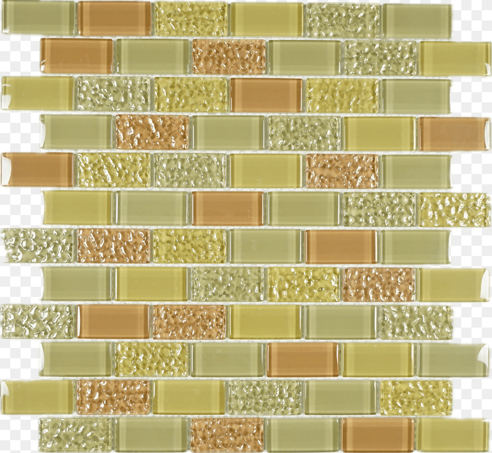 Teg 02 Yam Orange Halo Brick Yellow Glass Mosaic Tile, Architecture, Building, Art, Collage Free Transparent Png