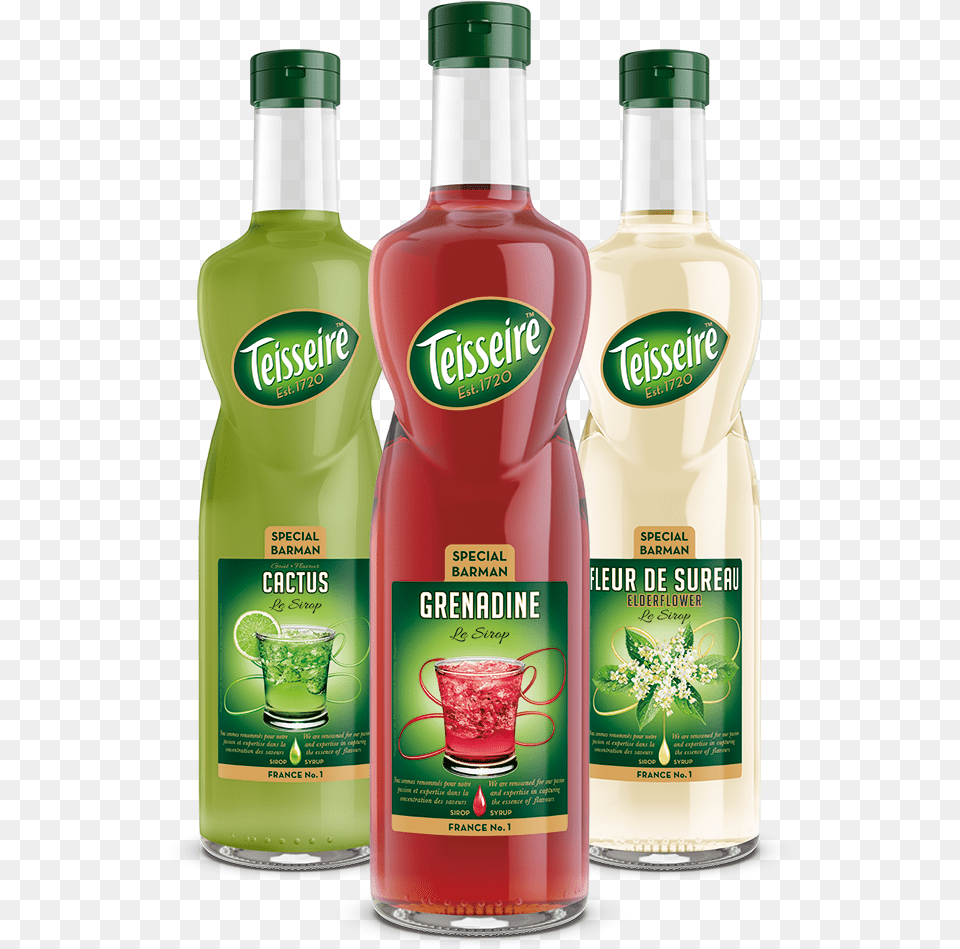 Teisseire Syrup, Food, Ketchup, Beverage, Juice Free Png Download