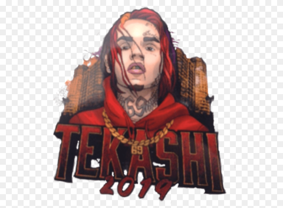 Tekashi 6ix9ine Tekashi2019 Freetoedit Tekashi 69 Transparent Background, Adult, Female, Person, Woman Png Image