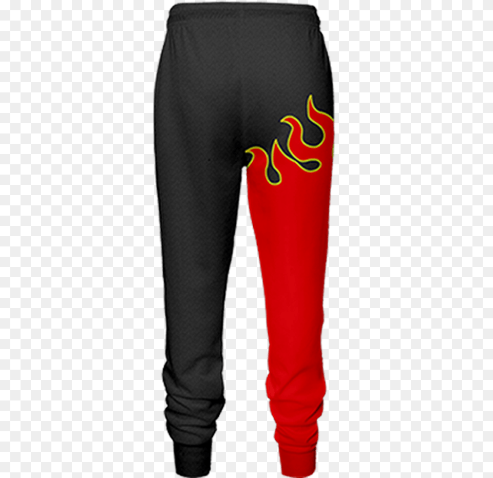 Tekken Jin Kazama Red Flame Cosplay Jogging Pants Fullprinted Pocket, Clothing, Adult, Female, Person Png Image