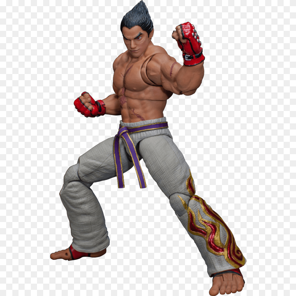 Tekken Kazuya Mishima Action Figure, Person, Body Part, Finger, Hand Png Image