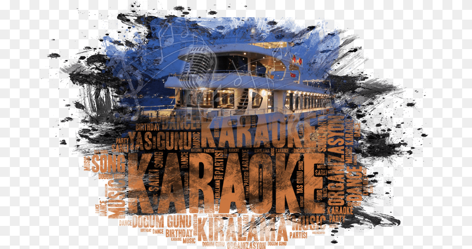 Tekne Turu Karaoke Kiralama Illustration, Transportation, Vehicle, Yacht, Water Png