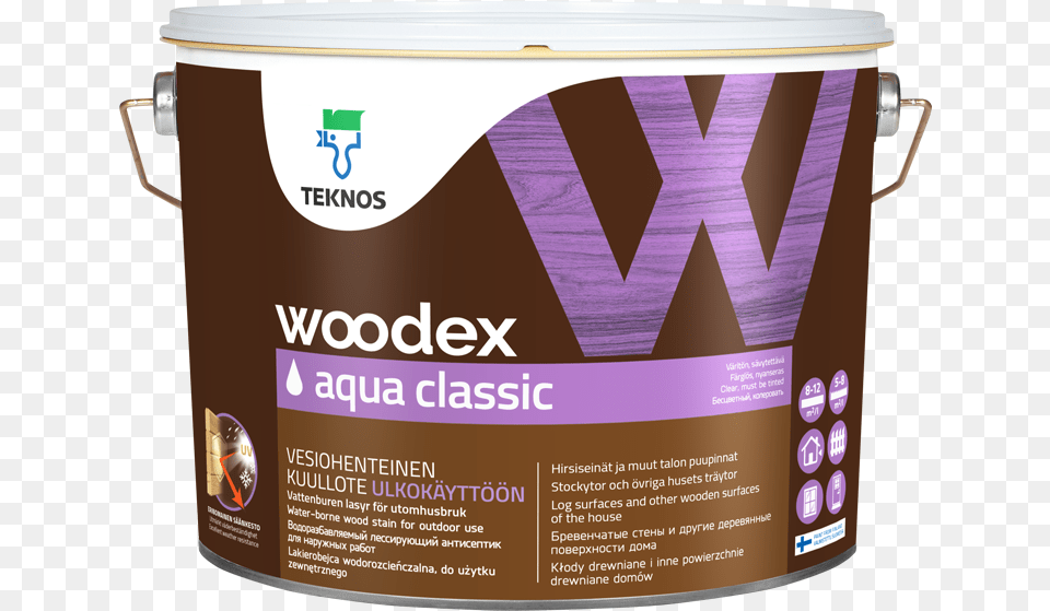 Teknos Woodex Aqua Wood Oil, Paint Container, Mailbox Free Png Download