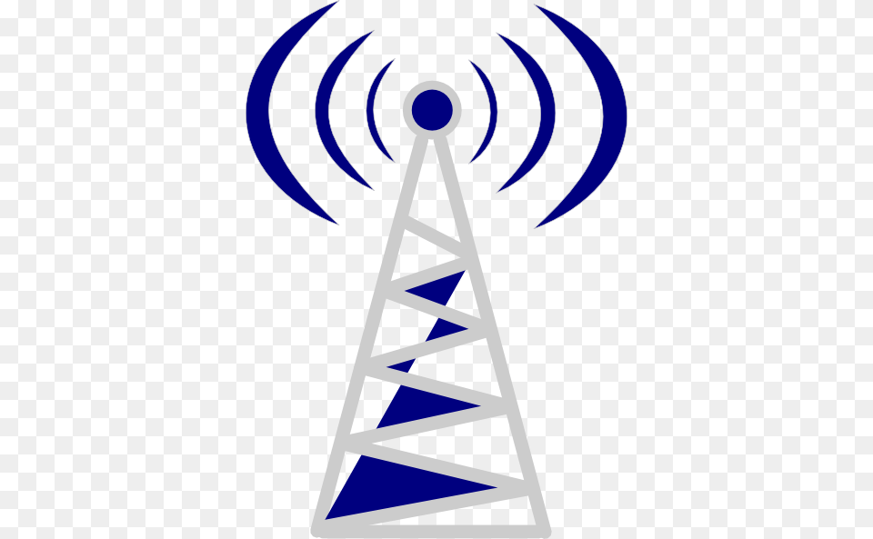 Telecom Tower Blue Clip Art, Triangle, Animal, Fish, Sea Life Png Image