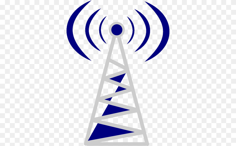 Telecom Tower Blue Clip Art For Web, Triangle, Animal, Fish, Sea Life Png