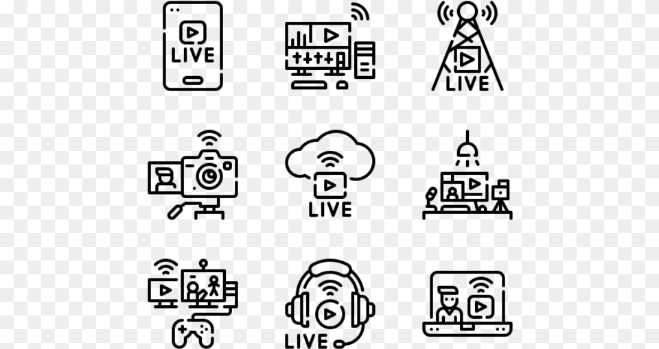 Telecommunications Icons, Gray Png Image
