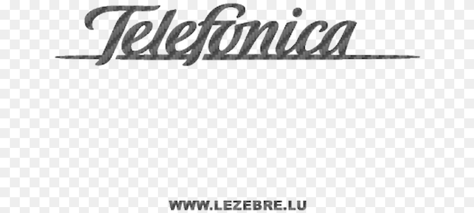 Telefonica Logo Carbon Sticker Telefonica, Text Free Transparent Png