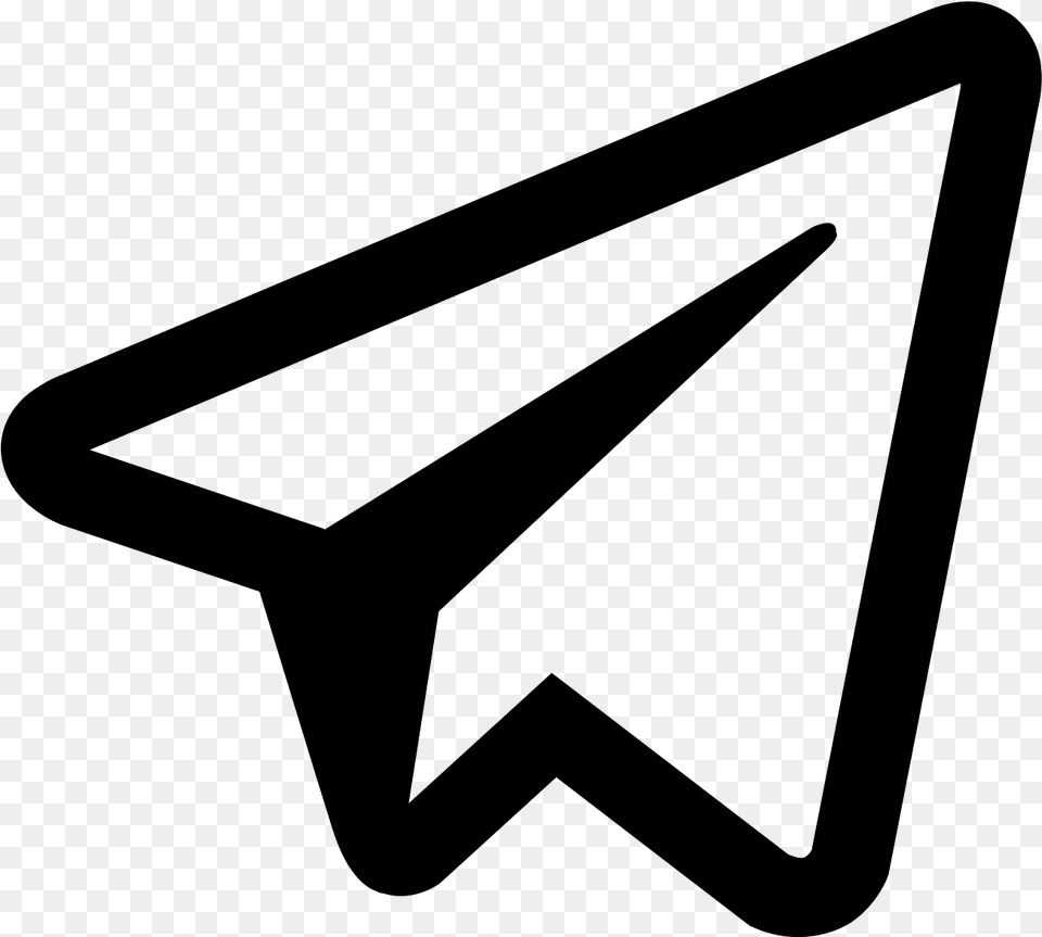 Telegram Icon, Gray Free Transparent Png