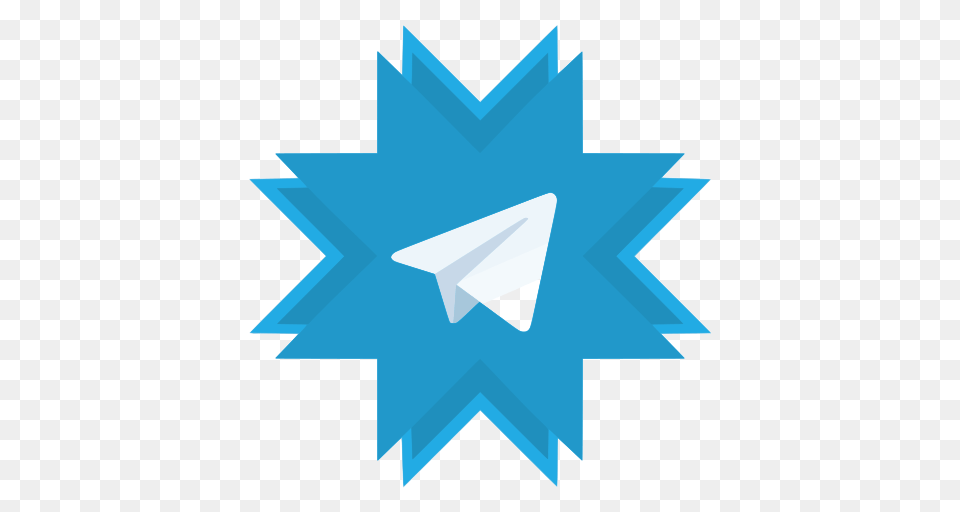 Telegram Icon Of Social Networks Icons, Leaf, Plant, Symbol, Star Symbol Free Png