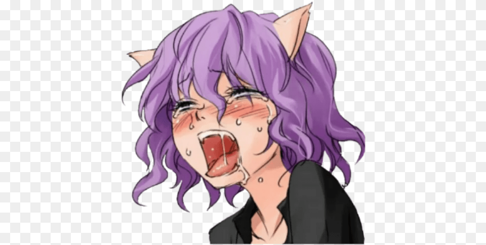Telegram Sticker 7 From Collection Ahegao Cartoon, Publication, Book, Comics, Adult Free Png Download