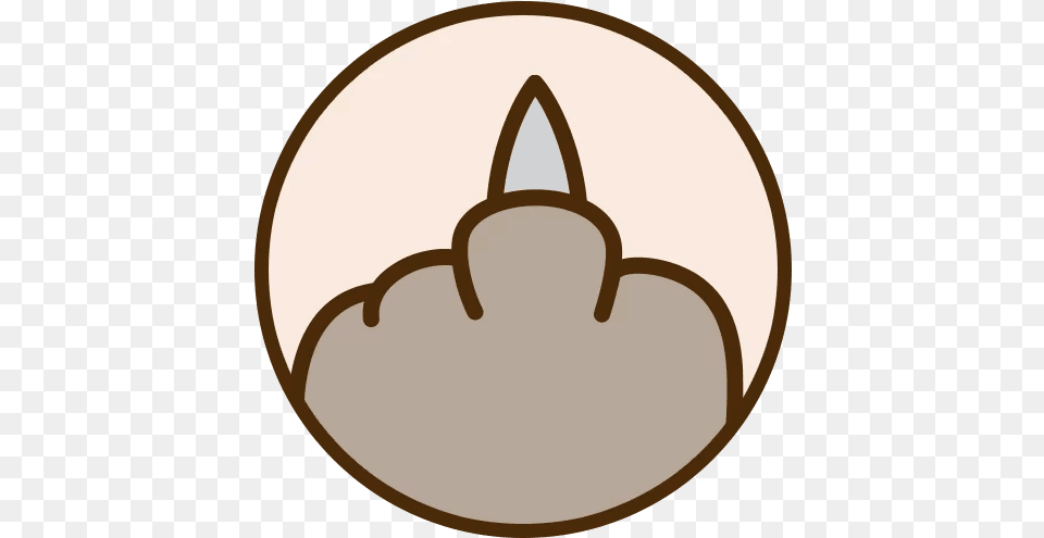 Telegram Sticker Pusheen Line Circle Frame Hq Pusheen Telegram Stickers, Clothing, Hat, Glove, Candle Free Png Download