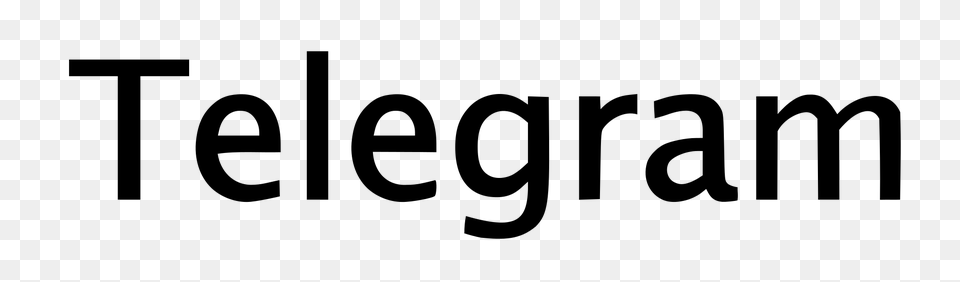 Telegram Text Logo, Gray Free Png Download