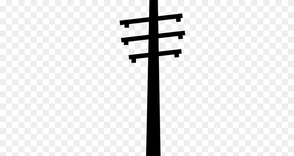 Telegraph Pole Pole Sign Icon With And Vector Format, Gray Free Png Download