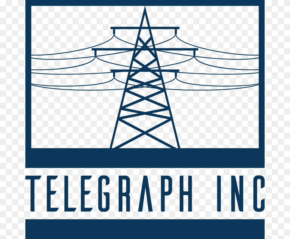 Telegraph Transmission Tower, Cable, Electric Transmission Tower, Power Lines Free Png Download