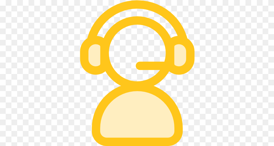 Telemarketer Support Icons In Gold, Electronics, Baby, Person Png Image