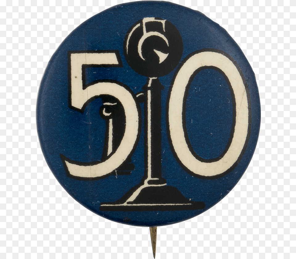 Telephone 50th Anniversary Event Button Museum Emblem, Symbol, Badge, Logo, Text Free Png Download
