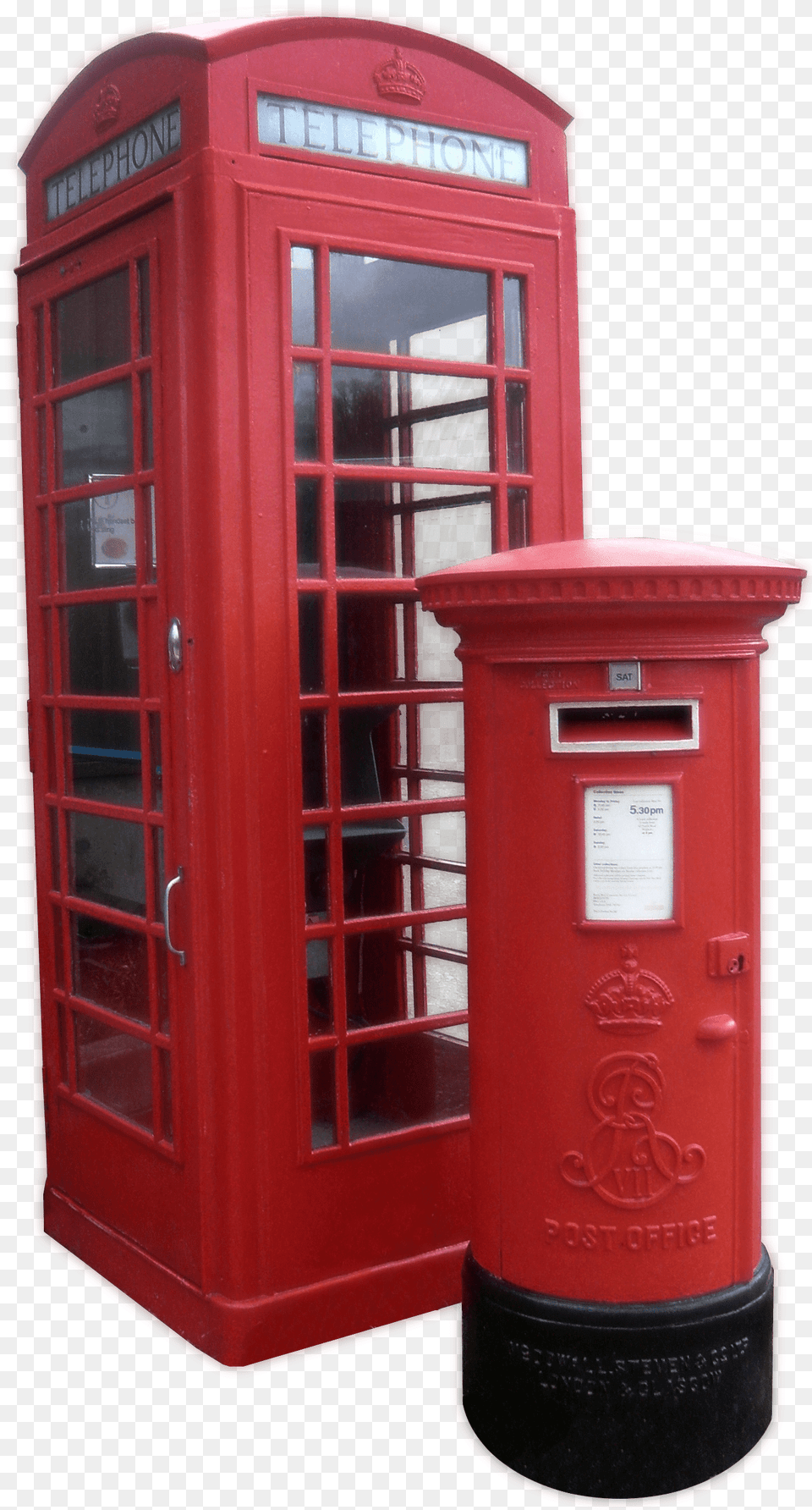 Telephone Booth And Post Box, Mailbox Free Png Download