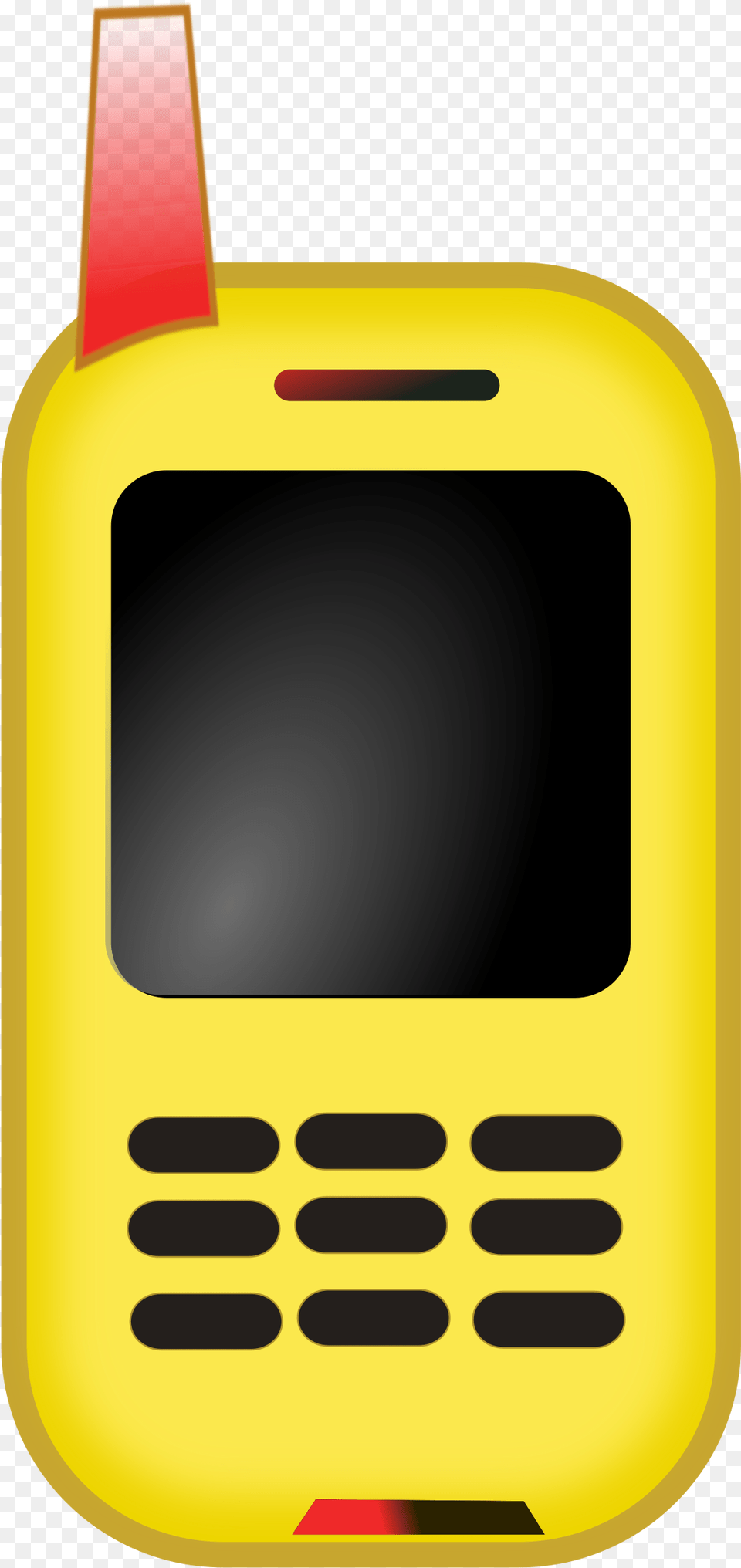 Telephone Clipart Yellow Mobile Phone Clip Art, Electronics, Mobile Phone Free Png