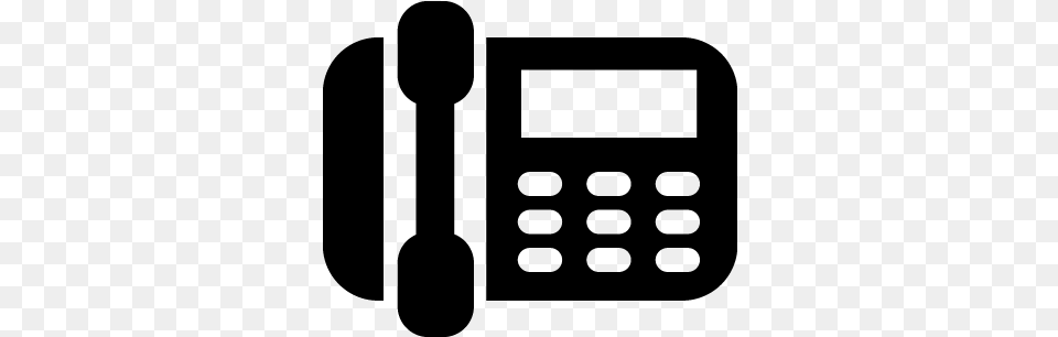 Telephone Communication Landline Phone Call Icon Illustration, Gray Png Image