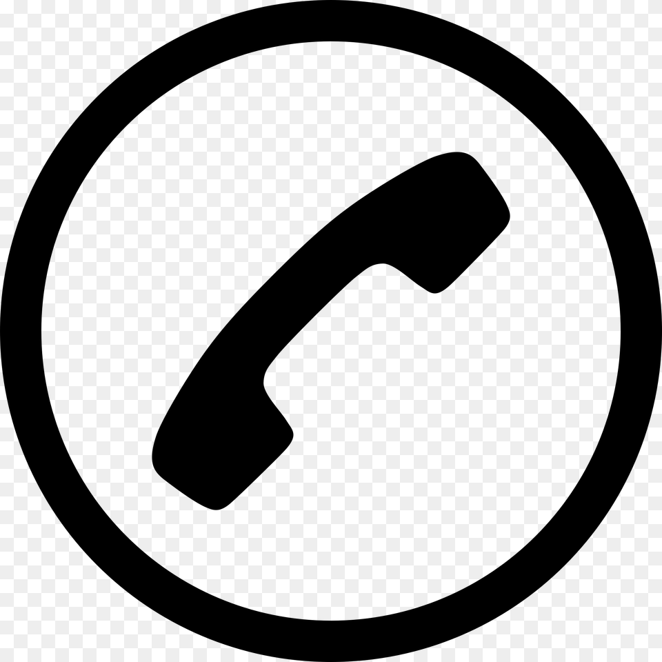 Telephone Icon Vectors, Gray Free Png Download