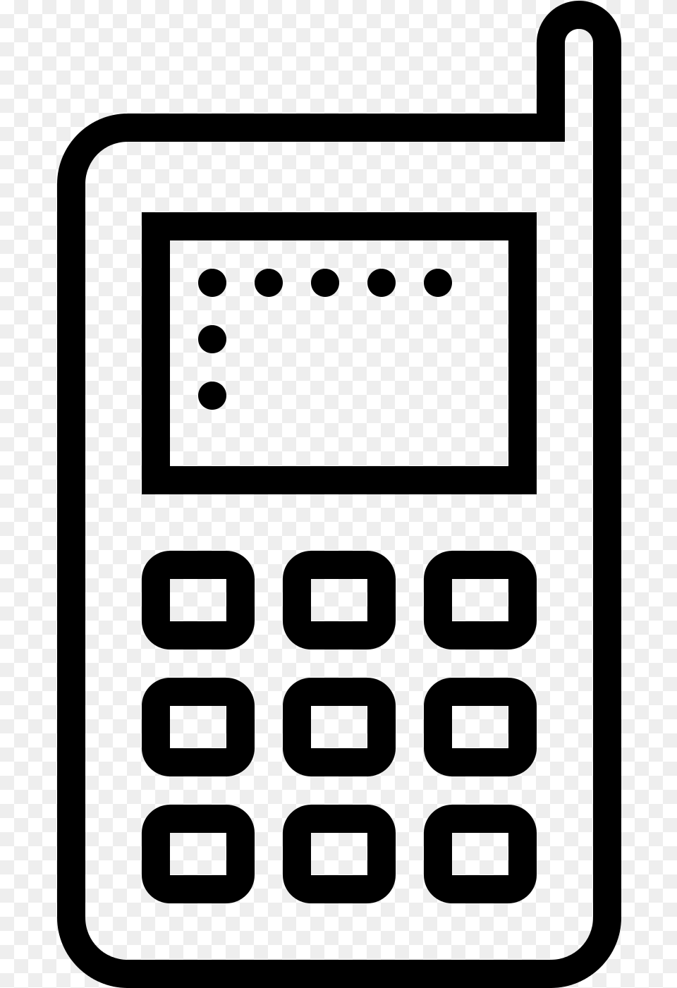 Telephone Icon Classique, Gray Png Image