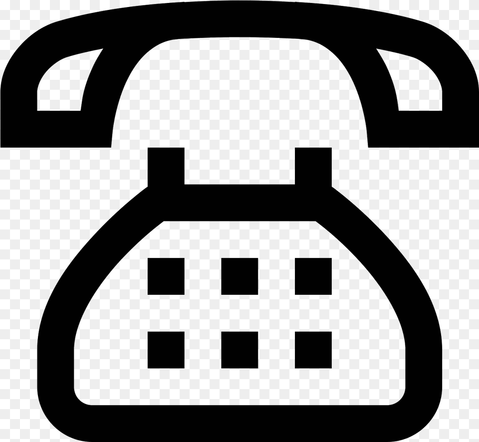 Telephone Icon Telephone, Gray Free Png Download