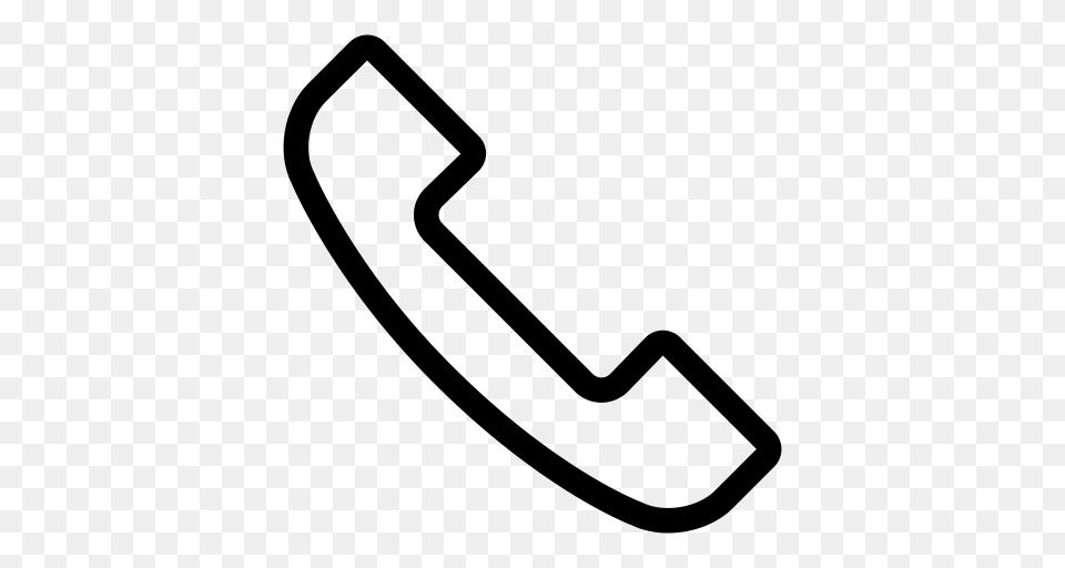Telephone Icon With And Vector Format For Unlimited, Gray Free Png Download