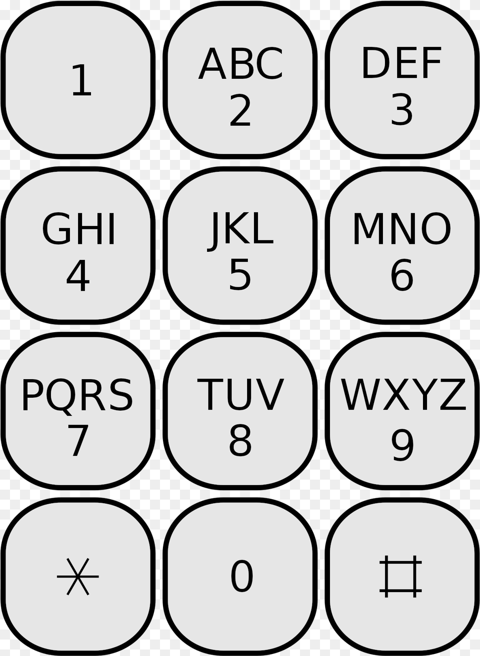 Telephone Keypad, Text, Number, Symbol, Face Free Png