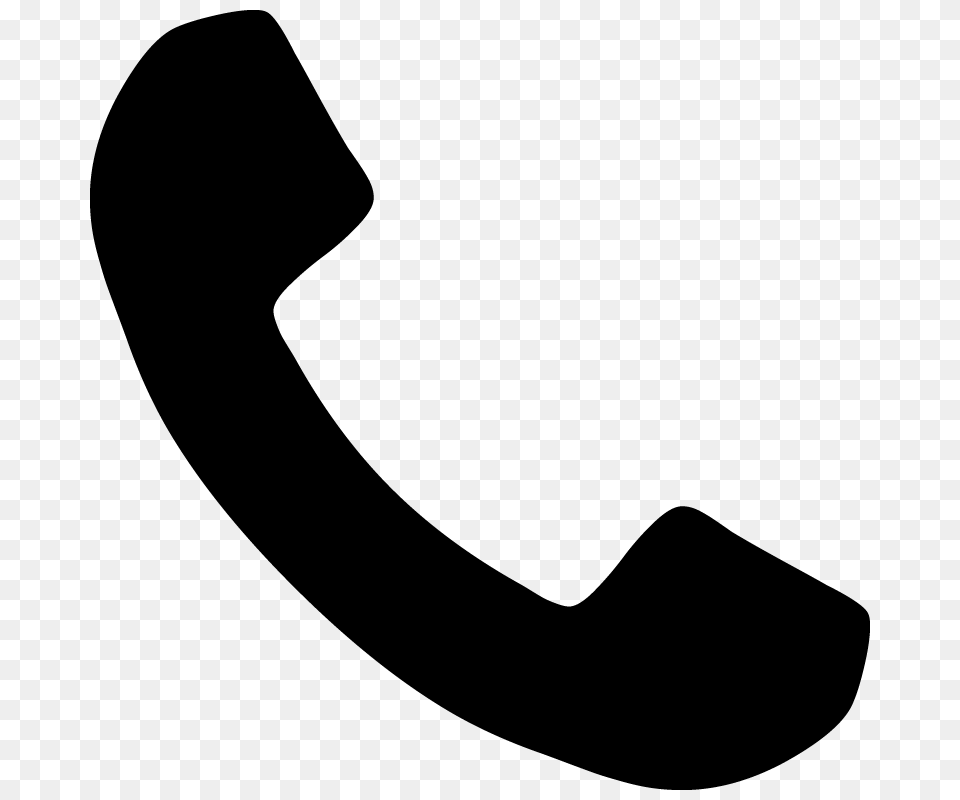 Telephone Phone Call Icon Symbol Vector Vector Silhouette, Gray Free Transparent Png