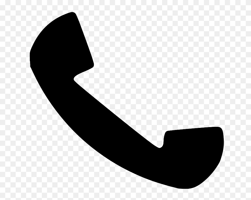 Telephone Receiver, Gray Png