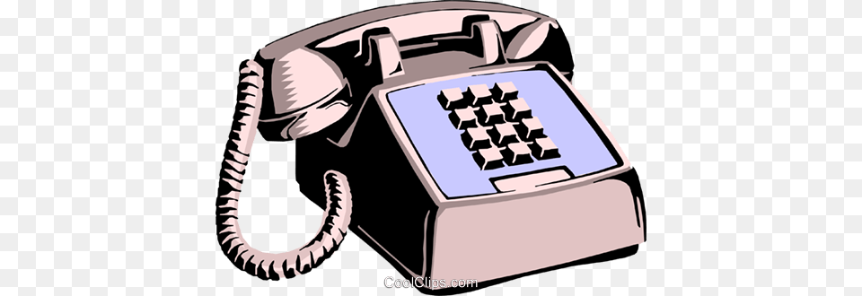 Telephone Royalty Vector Clip Art Illustration, Electronics, Phone, Dial Telephone Free Png Download