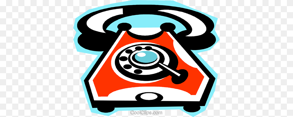 Telephone Royalty Vector Clip Art Illustration, Electronics, Phone, Dial Telephone, Disk Free Transparent Png