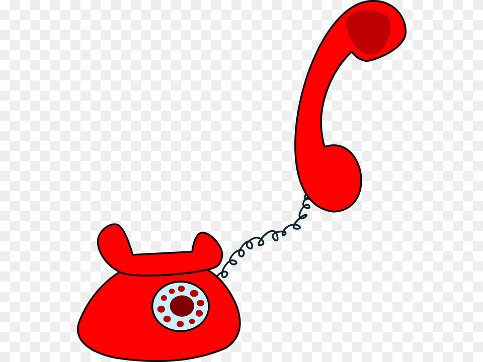 Telephone Set Red Rotary Dial Retro Phone, Electronics, Dial Telephone Free Png