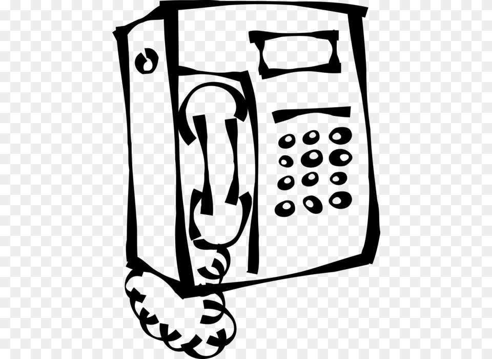 Telephone Vector, Gray Free Png