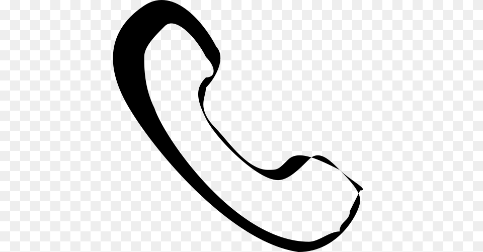Telephone White Telephone Icon With And Vector Format, Gray Free Transparent Png