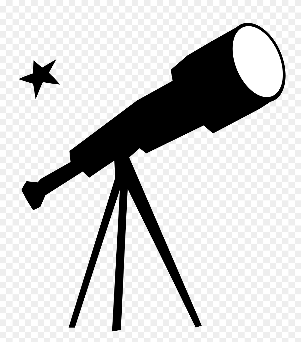 Telescope Black Icons, Lighting, Nature, Night, Outdoors Free Png