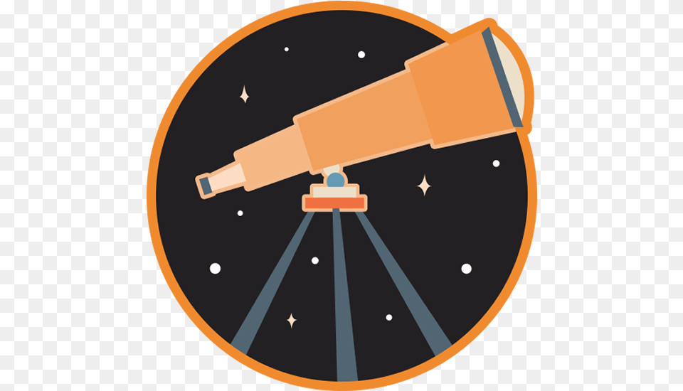 Telescope Logo Astronomy Night Space Sky Circle Logo Telescope Logo Free Transparent Png